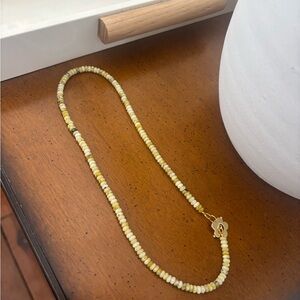 Green and Yellow Beaded Necklace